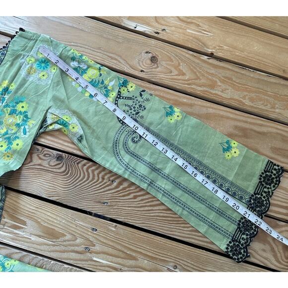 NEW Sadabahar Stitched Pakistani Suit Size Medium Women’s Green - Picture 7 of 15